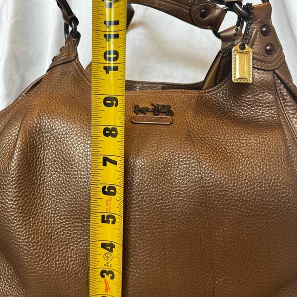 Coach Madison Maggie Bronze Metallic Leather Bag (Style 14313) - Picture 11 of 12
